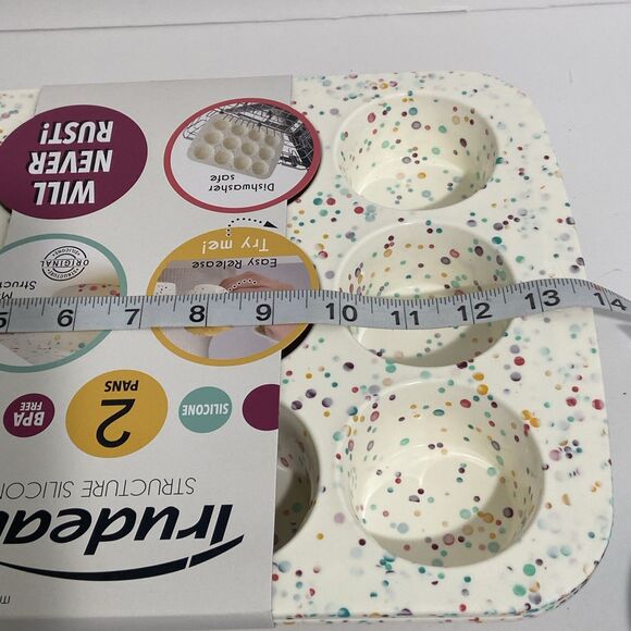 Silicone Cupcake Muffin Pan Tin Nonstick Baking Tray Dishwasher Safe BPA Free - Picture 7 of 9